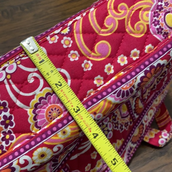 Vera Bradley Raspberry Fizz pink paisley purse bag - Picture 8 of 13